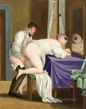 禁断とセクシー Painting - マン・ペネトリエール ゲオルグ・エマヌエル・オピスの風刺画 性的